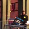 Happening Now: Far Right Activist Livestreams Public Meltdown While Chained To Twitter's NYC Office